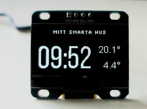 Time & Temperature on OLED Display